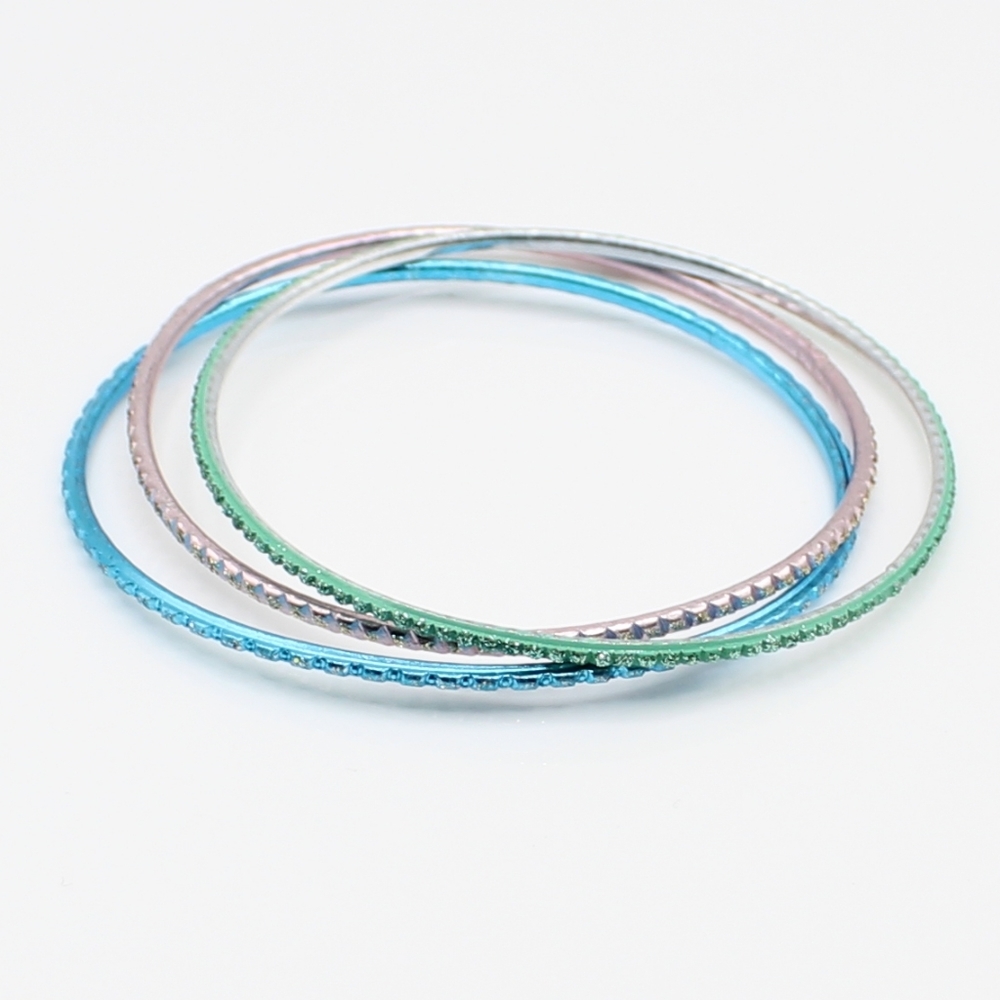 Vintage pastel bangle bracelets